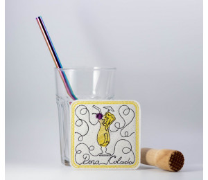 Stickdatei ITH - Untersetzer Pina Colada